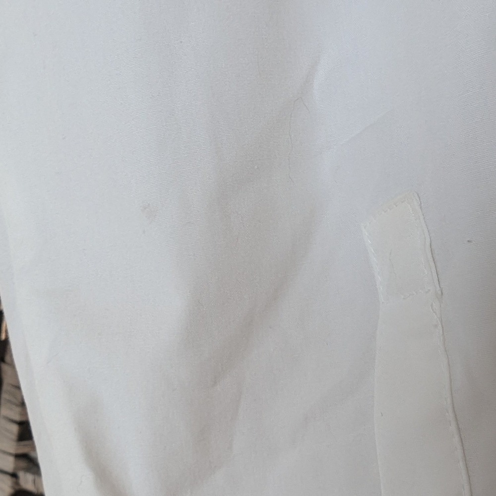 Vtg White Black Floral Stitch Embroidered Button Up Shirt Womens Sz 3X Scandi - Picture 8 of 8